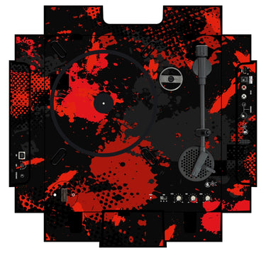 Numark PT 01 incl. Sides Skin Conflict Red